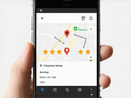 Google Maps showing top ranked business listing